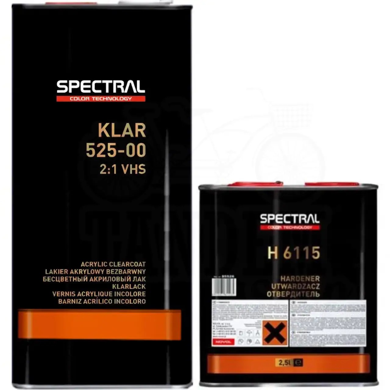 Лак безбарвний Spectral Klar  525-00 VHS 2+1 5л  + затверджувач Н6115  2,5л